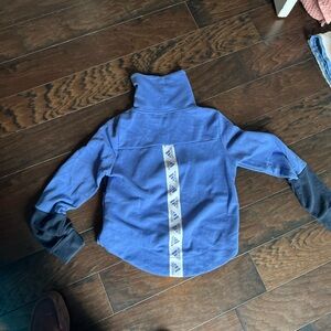 Adidas Womans Blue and Black Sweater